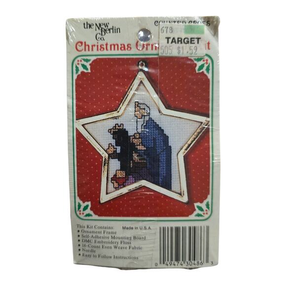 New Berlin Company Counted Cross stitch Ornament kit 3 Wiseman Kings Christmas - Picture 1 of 3
